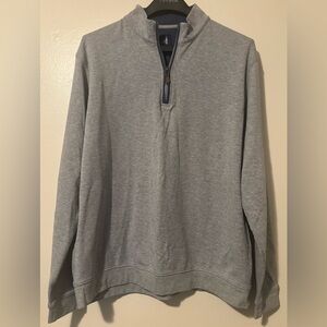 Johnnie-O Men’s Sully 1/4 Zip- Grey, XL